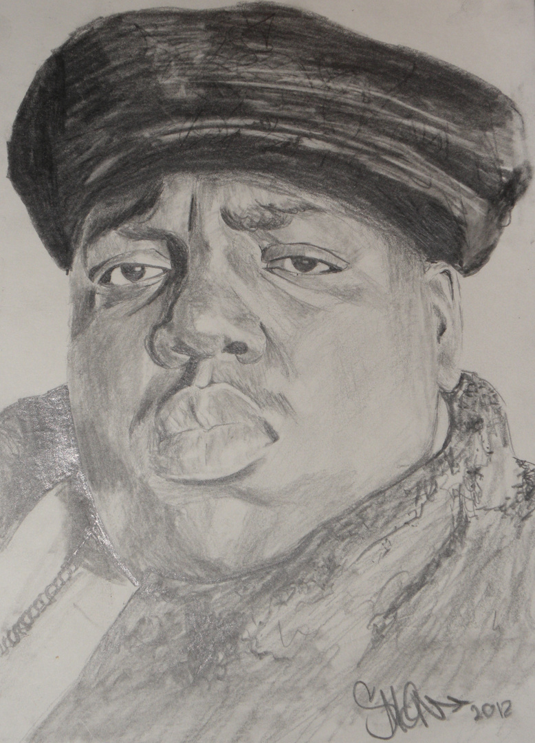 The Notorious B.I.G. aka Biggie Smalls Portrait Graphitstift