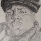 The Notorious B.I.G. aka Biggie Smalls Portrait Graphitstift