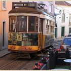 the number 28 tram in the alfama