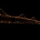 The Oaklandbridge from San Francisco by night