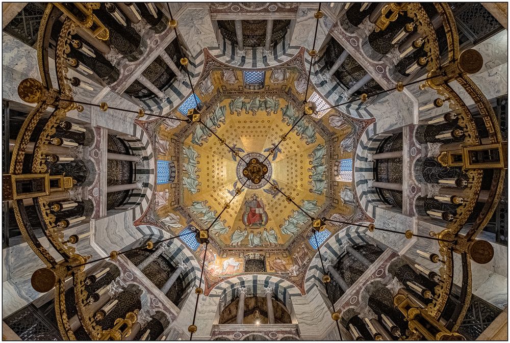 The Octagon Cupola of the Cathedral Aachen