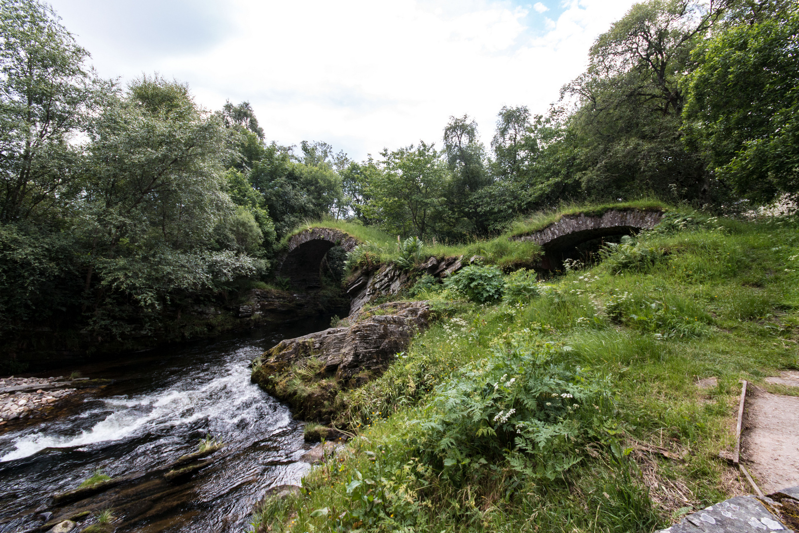 The old bridge of Livet