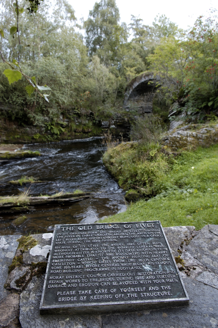 The old bridge of Livet