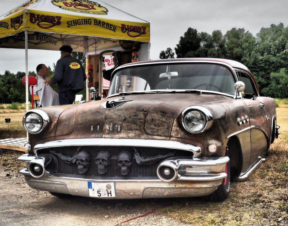 the old Buick and the Barber