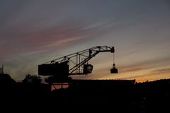The old coal-storage crane