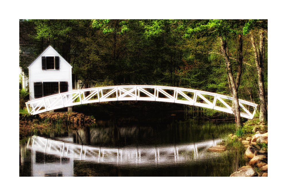 The old gatehouse and bridge