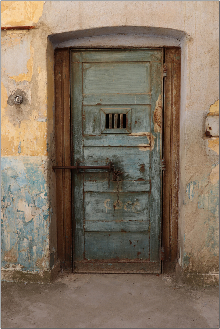 The old prison door