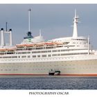 The old S.S. Rotterdam in full length