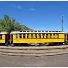 The Old Train Silverton-Railroad in Durango/Colorado, Panorama