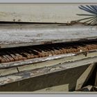 The old white piano....