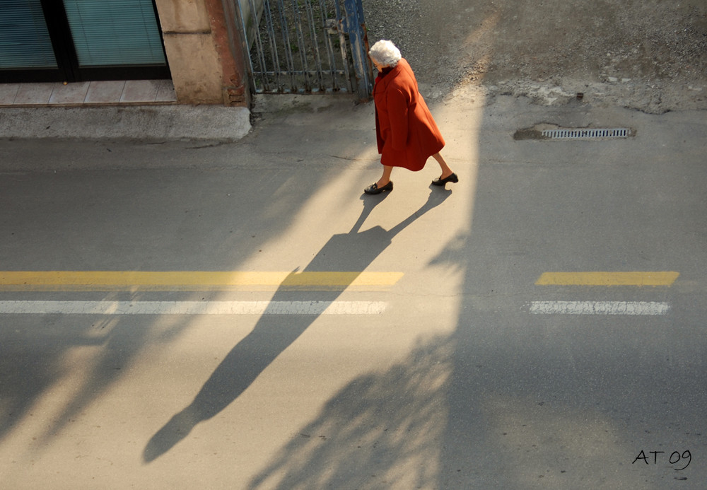 The old woman's shadow