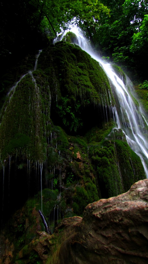 The Only Whole Mossed Waterfall in Gorgan, Iran.