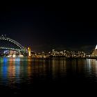 The Opera and the Bridge at Night