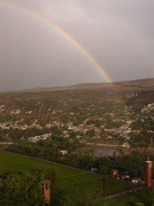 The origin of the rainbow..... from my window