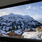 The other part of my balcony view in Lech, Austria