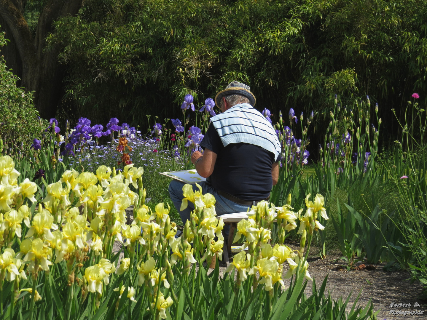 The Painter In The Garden