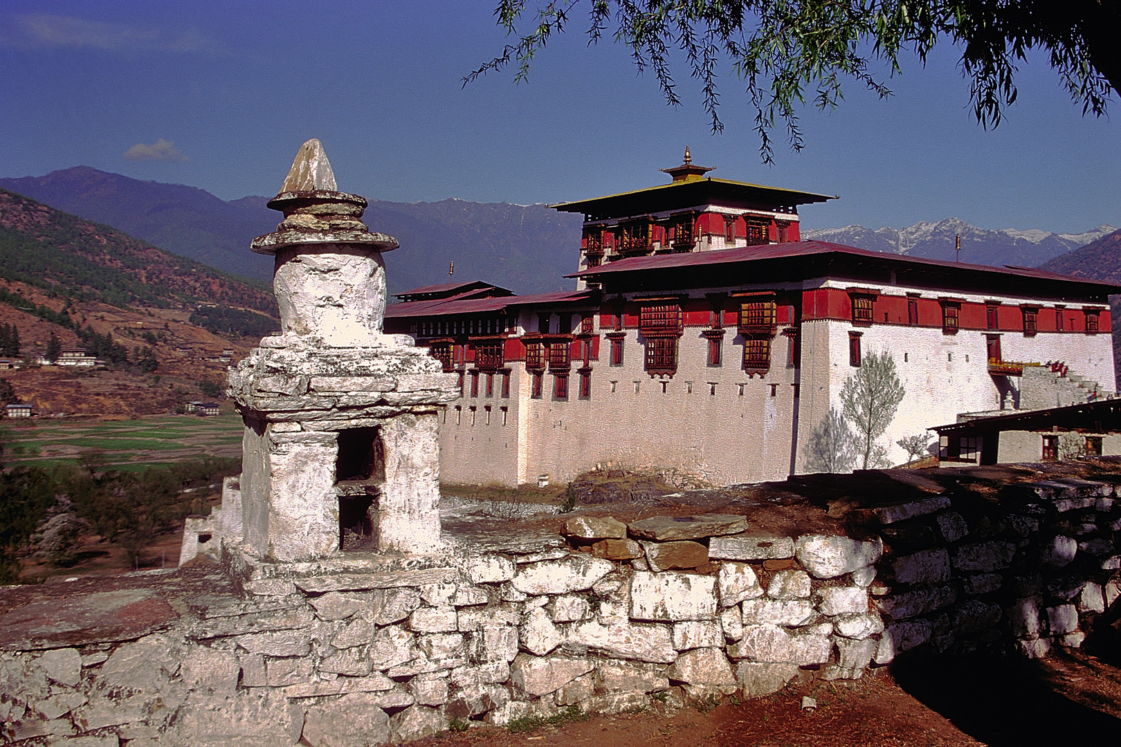 The Paro Dzong from northern side