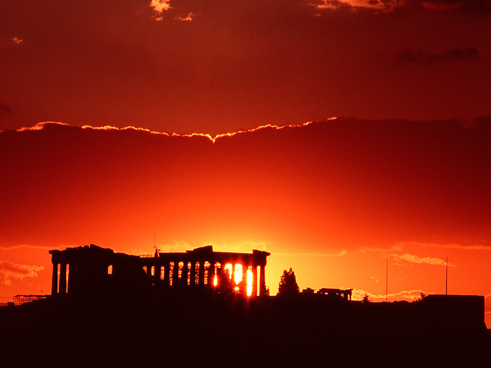 The Parthenon of Acropolis in Athens