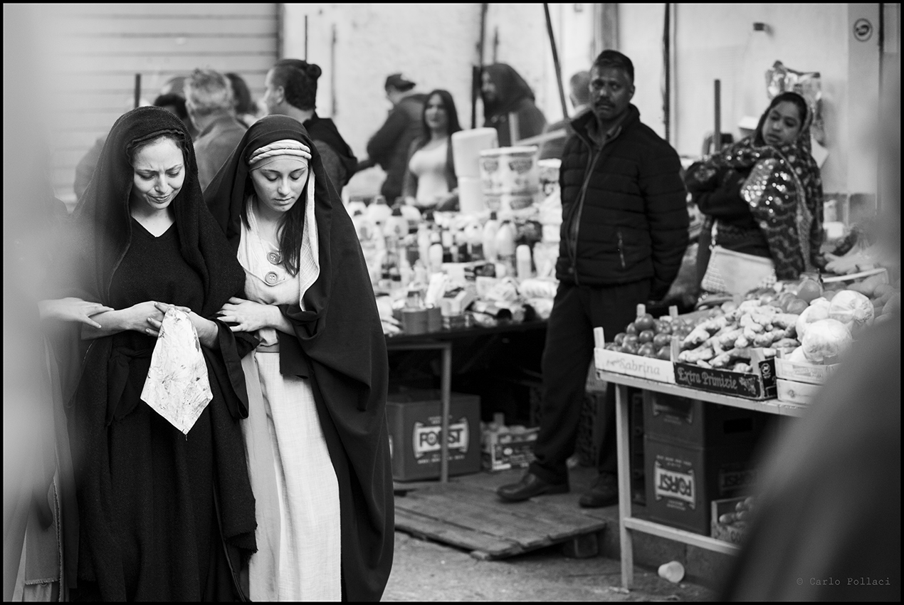 The Passion of Christ in the streets of the old town