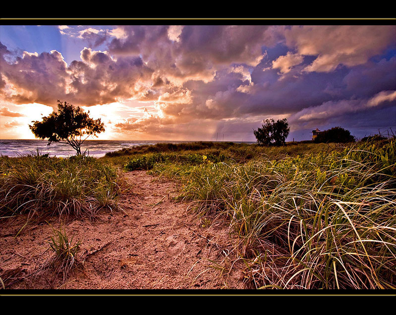 The path to the beach.