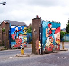 The Peace line gate 