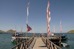 The pier of Loh Liang on the island Komodo