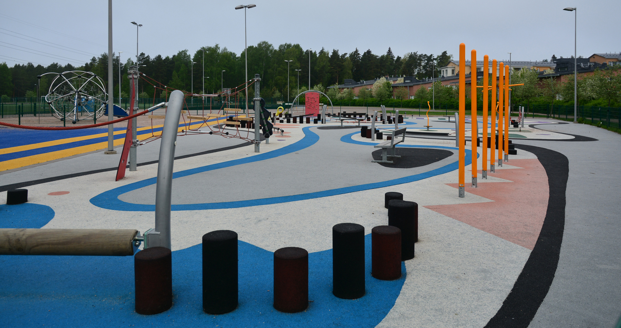 The playing area for the children