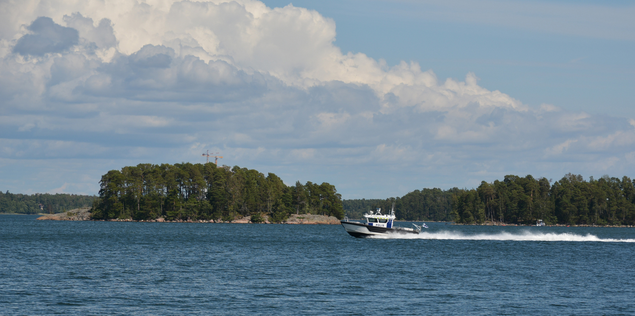 The police boat