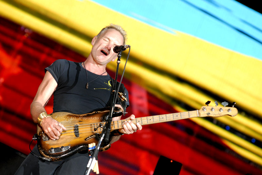 The Police, Sting (Gordon Matthew Sumner) - Estadio Nacional, Santiago Chile 2007