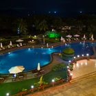 The pool at night