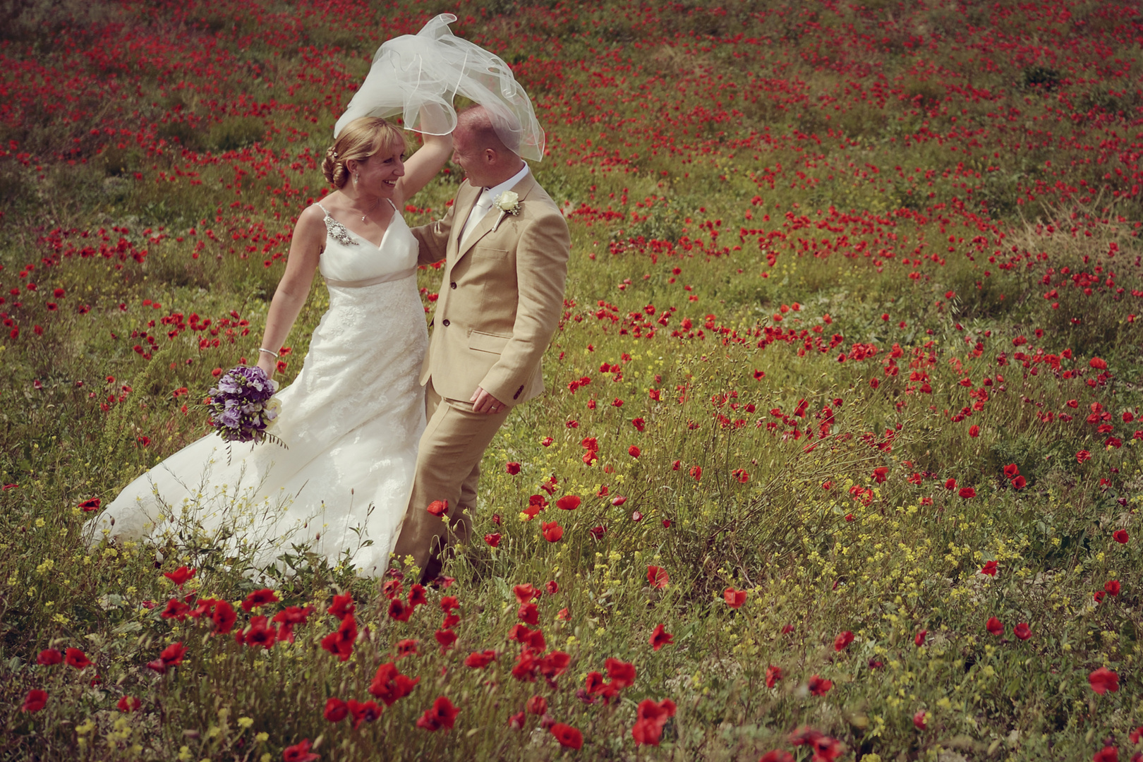 The poppies and a special couple...