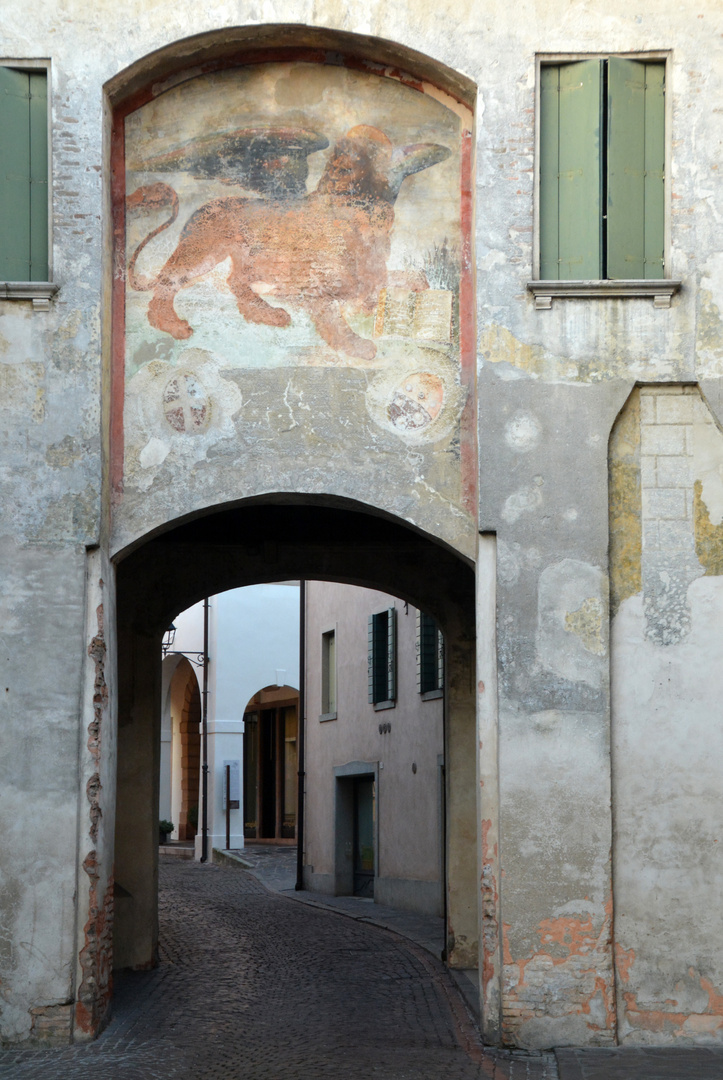 The port Lion on Conegliaano