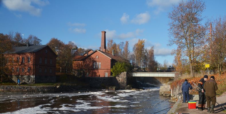 The power station museum. River Vantaa