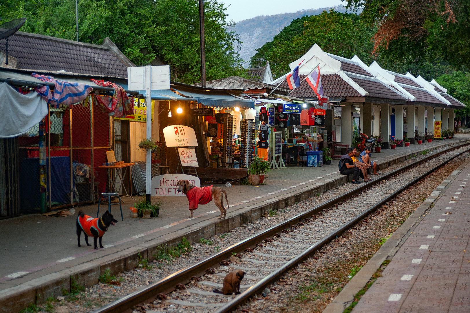 The railway station at Kwai bridge