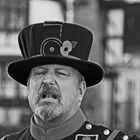 The Ravenmaster at the Tower of London