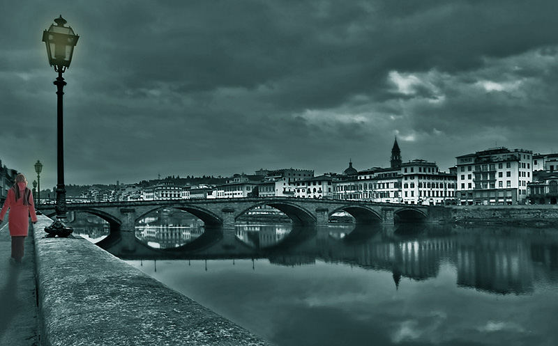 The red girl in Florence