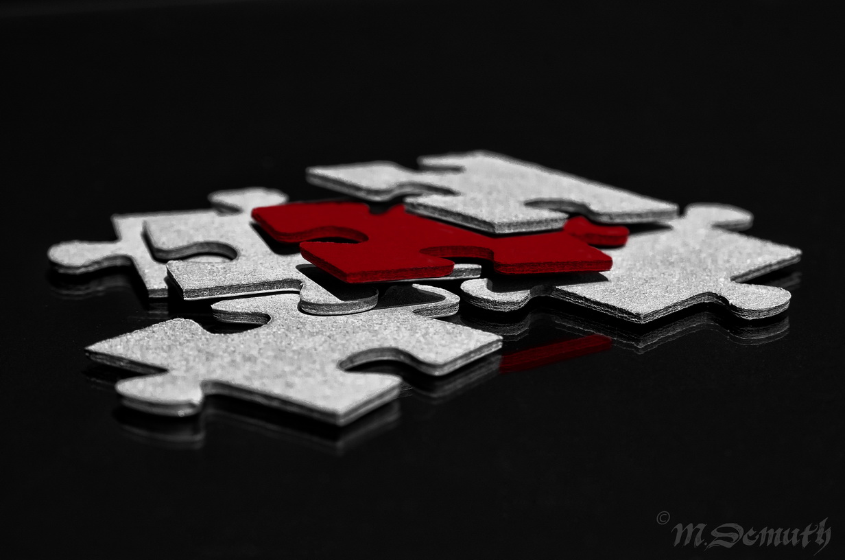 The red puzzle