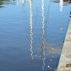 The reflection on water, on Porvoo