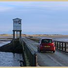 the refuge box on the causeway to Holy Island