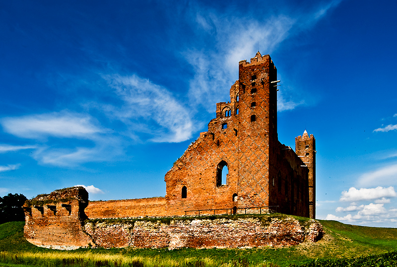 the remains of the castle