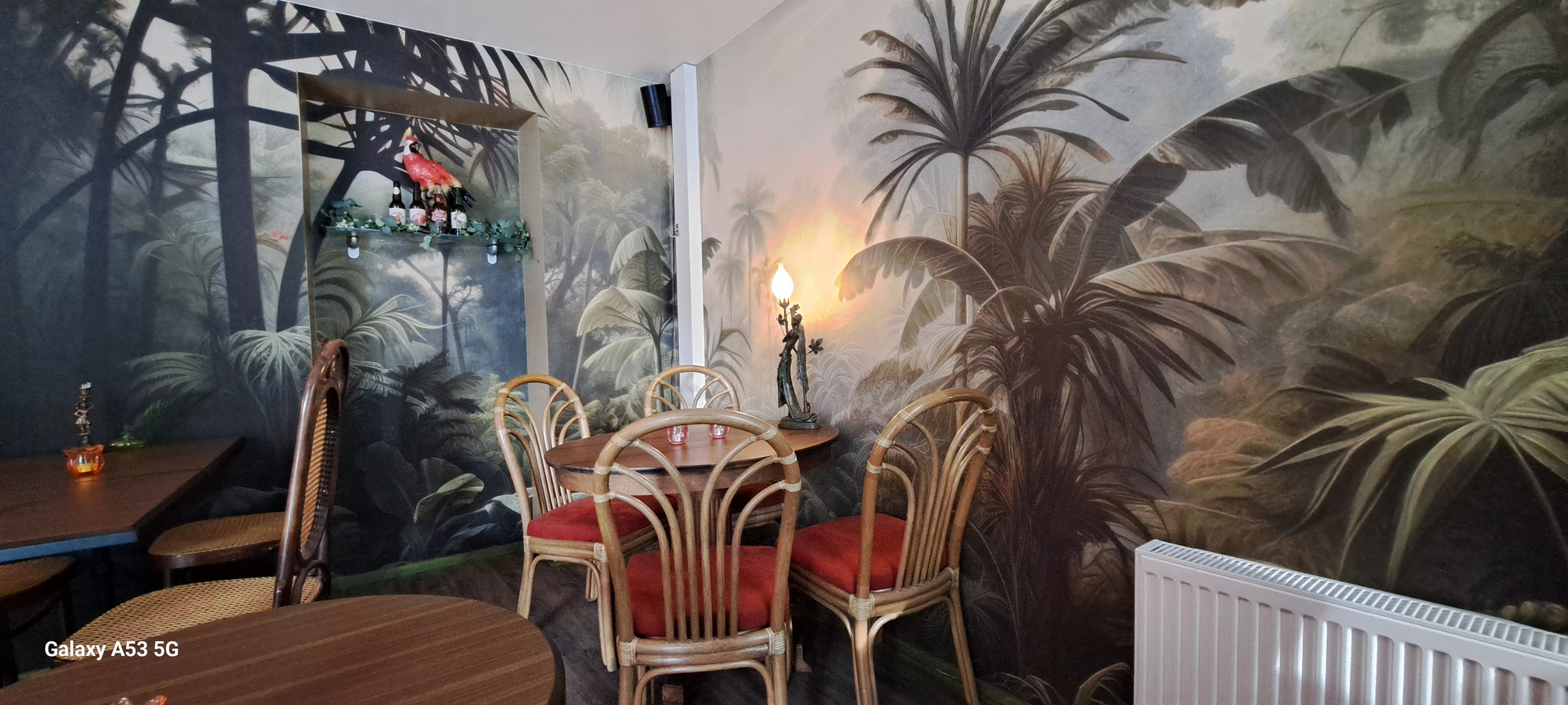 The restaurant interior 