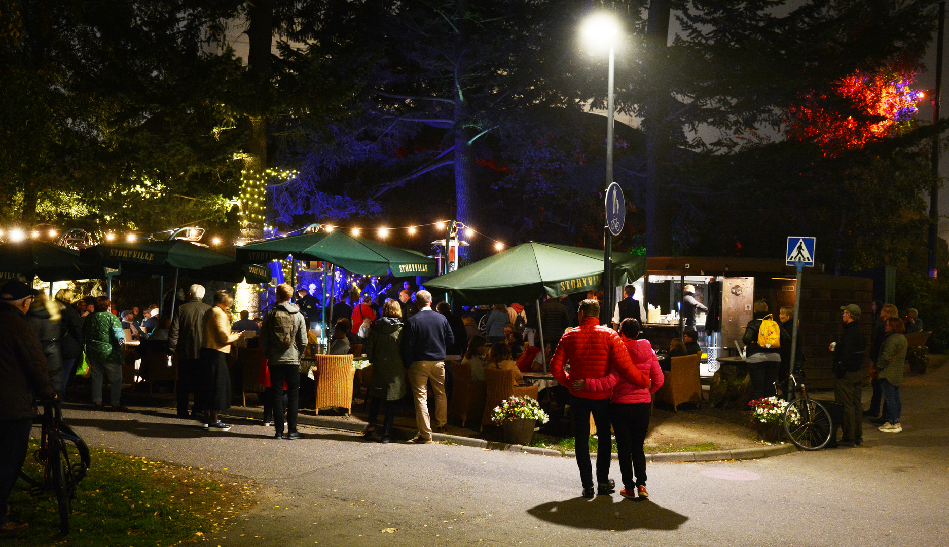 The restaurant Storyville at night concert