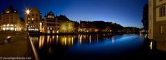 The Reuss River at Dusk