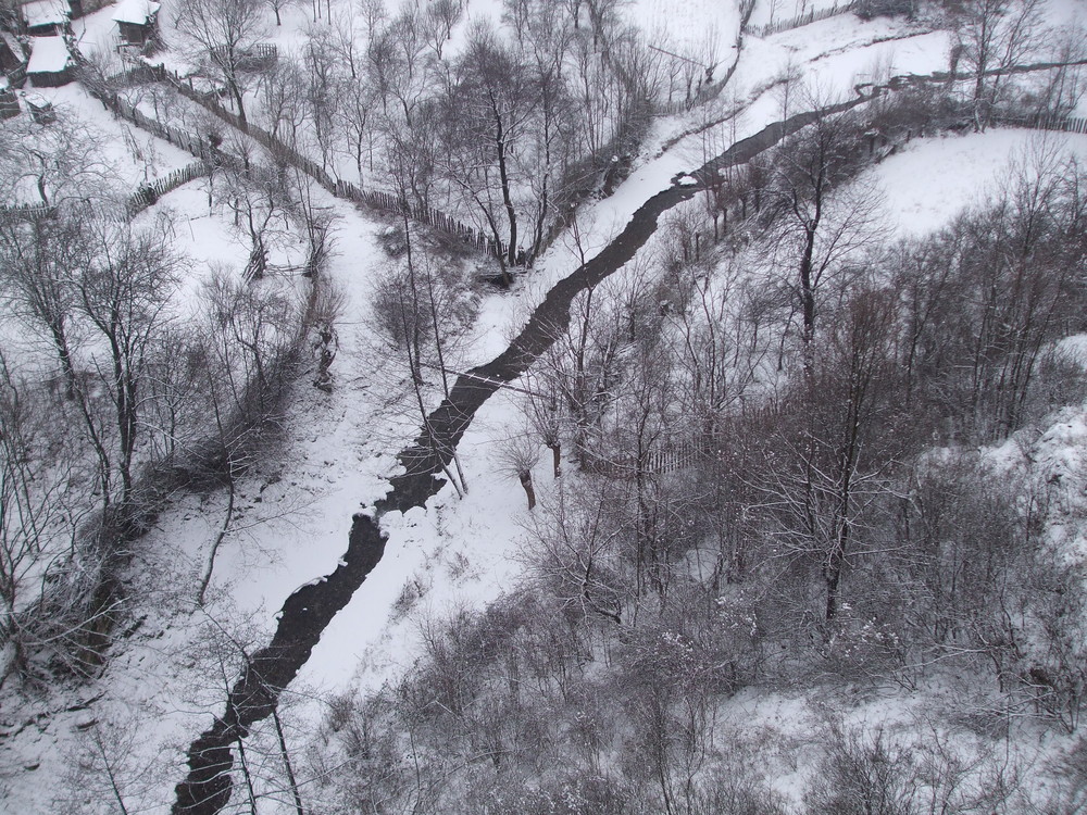 the river in winter