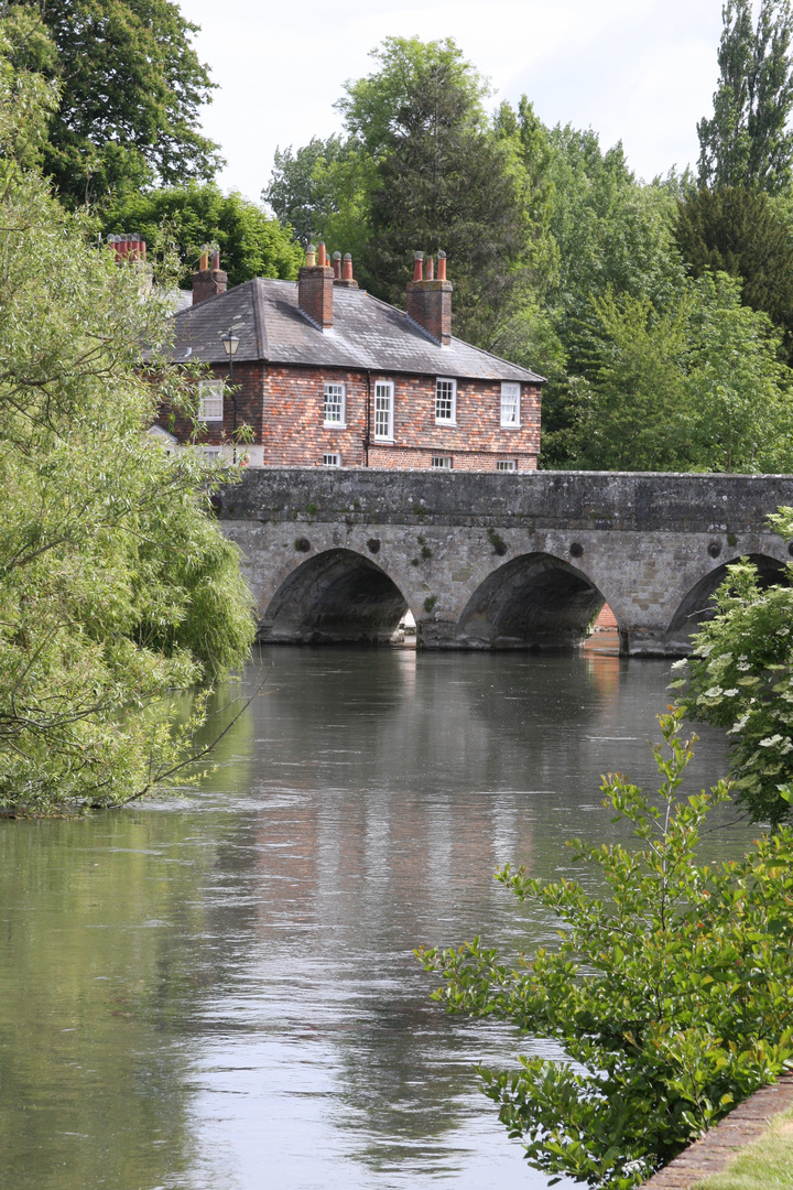 The river slipping by at Salisbury