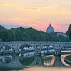 The River Tiber at dusk.