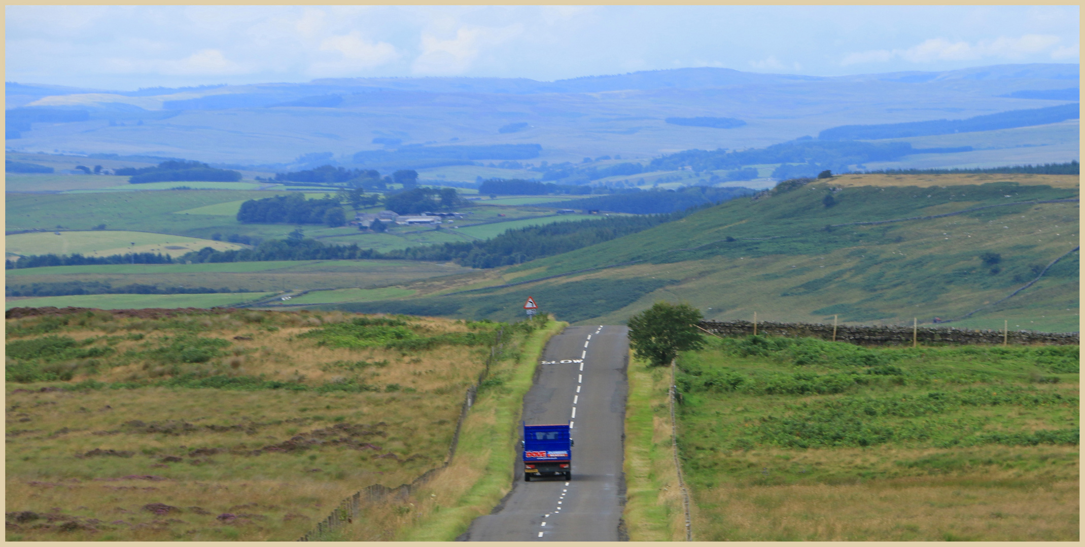 the road above ridsdale