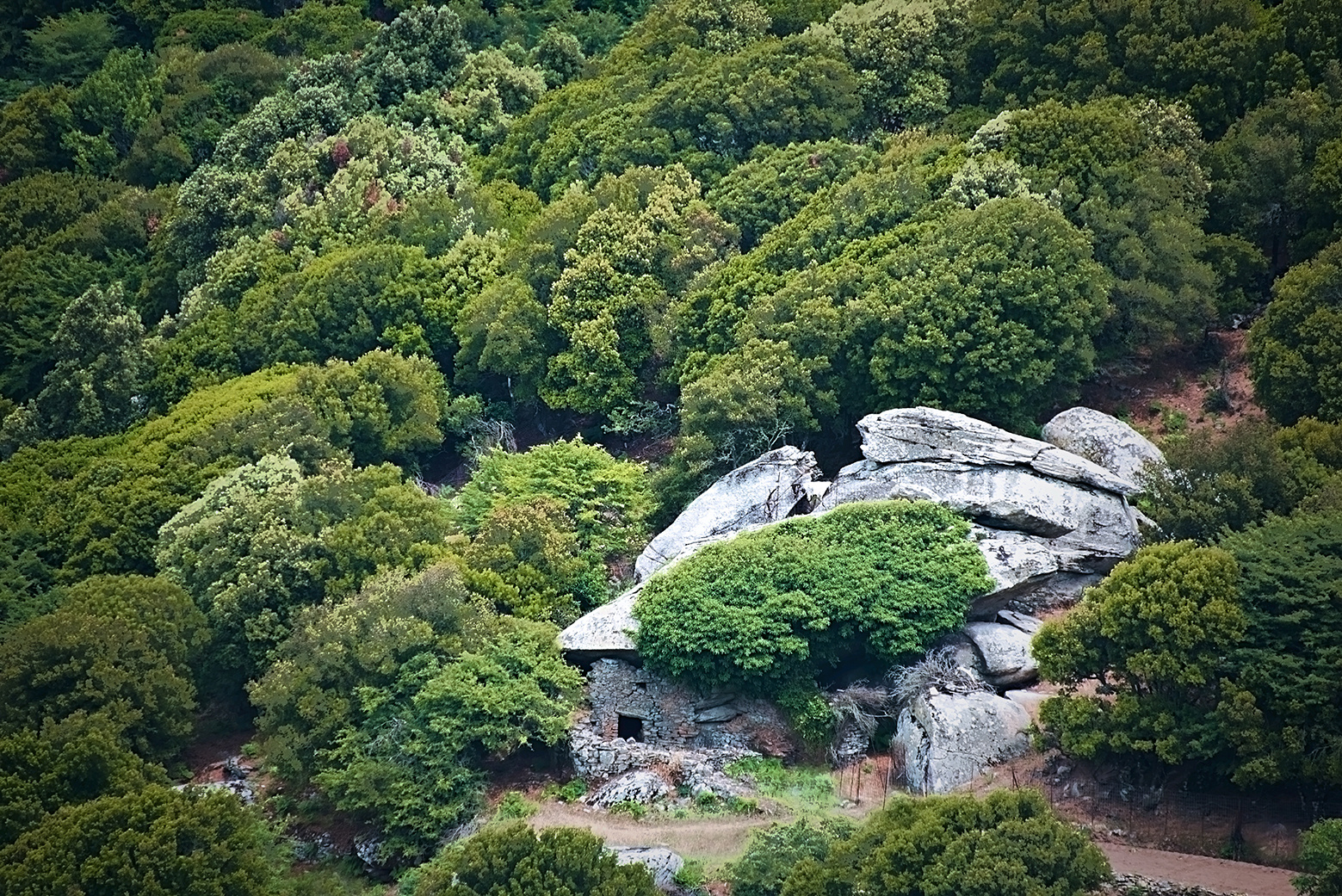 The road to Trapalou_1, Island of  Ikaria, Greece..