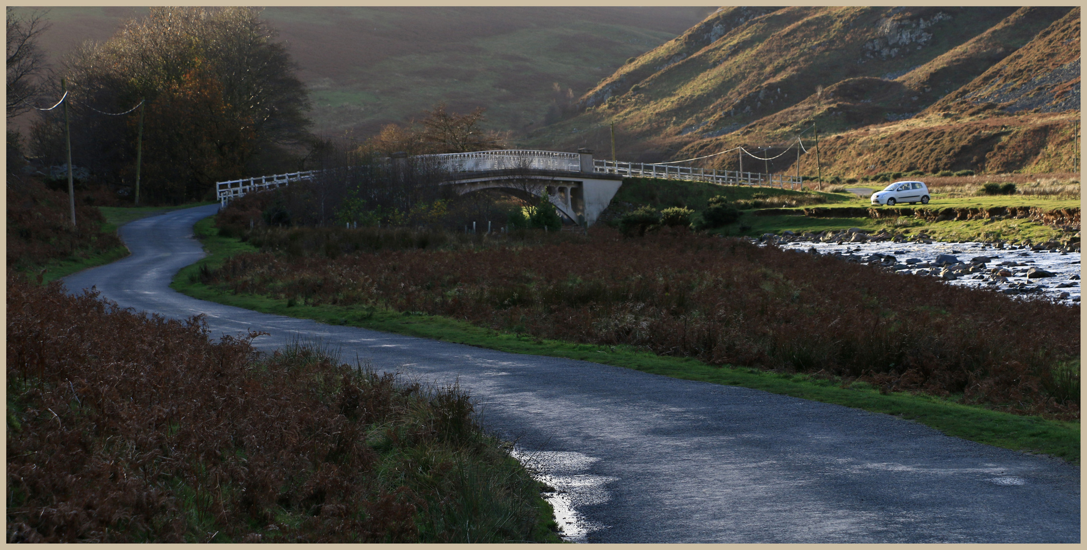 the road up the ingram valley