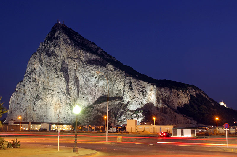 The Rock at night